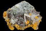 Orpiment with Barite Crystals - Peru #133104-1